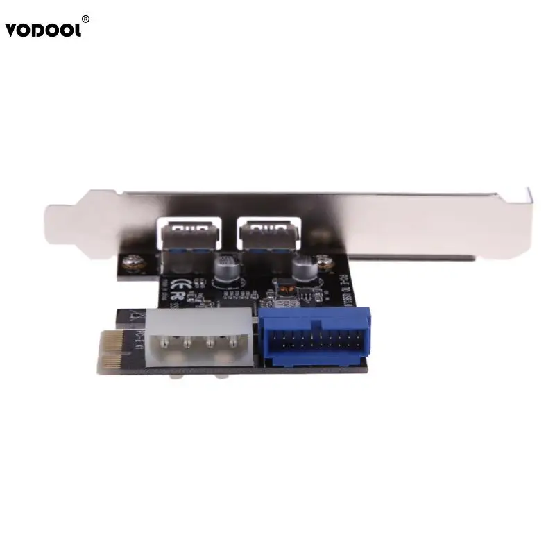Плата расширения VODOOL USB 3.0 PCI E внешний 2 портовый 3 0 + внутренний 19 контактный