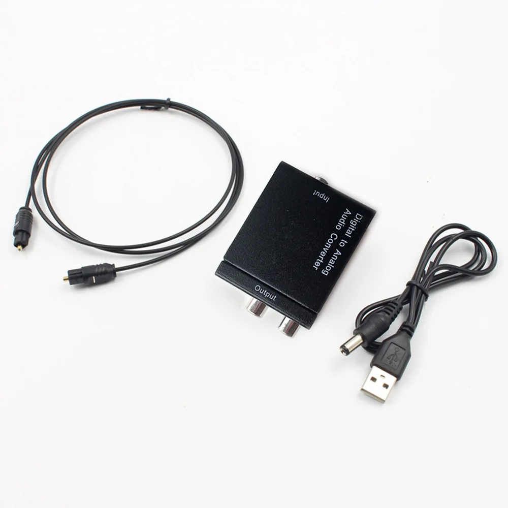 RCA L/R Digital to Analog Audio Converter Fiber Optical Coaxial Signal SPDIF Decoder DAC Amplifier | Электронные компоненты и