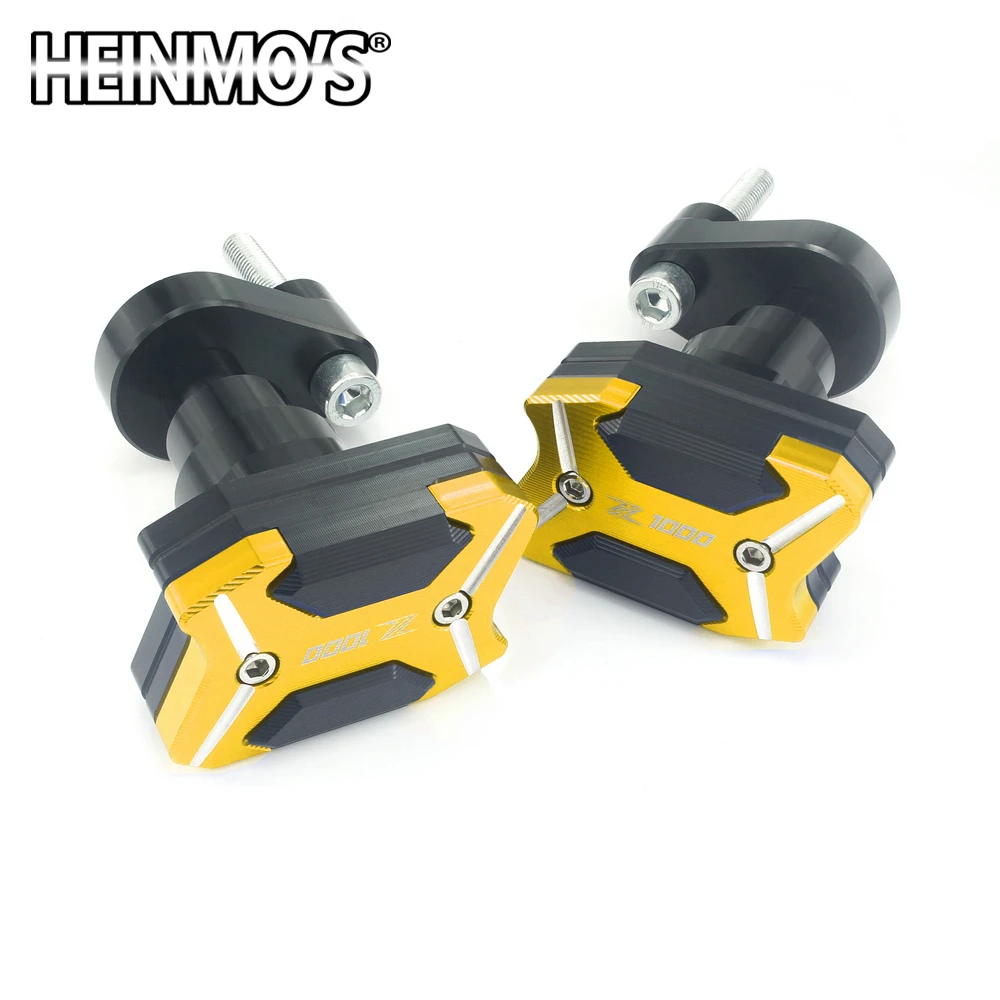 Золотой Для Kawasaki Z1000 2010 2011 ползунки рамы двигателя Z 1000 2012 2013 анти-Краш колодки Z-1000 аксессуары для мотоциклов - Цвет: Золотой