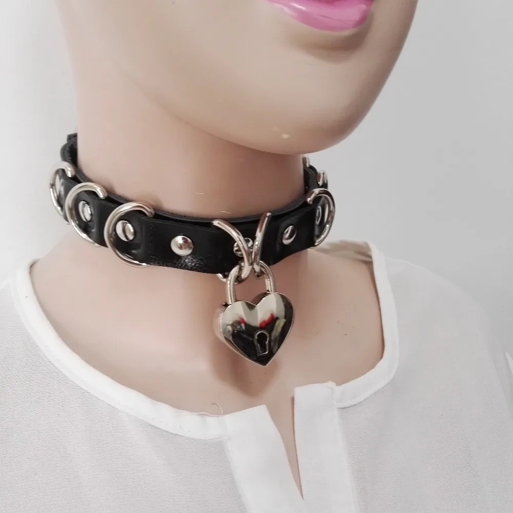 Новинка 2016 популярный темный кожаный чокер в стиле Харадзюку ручной работы с