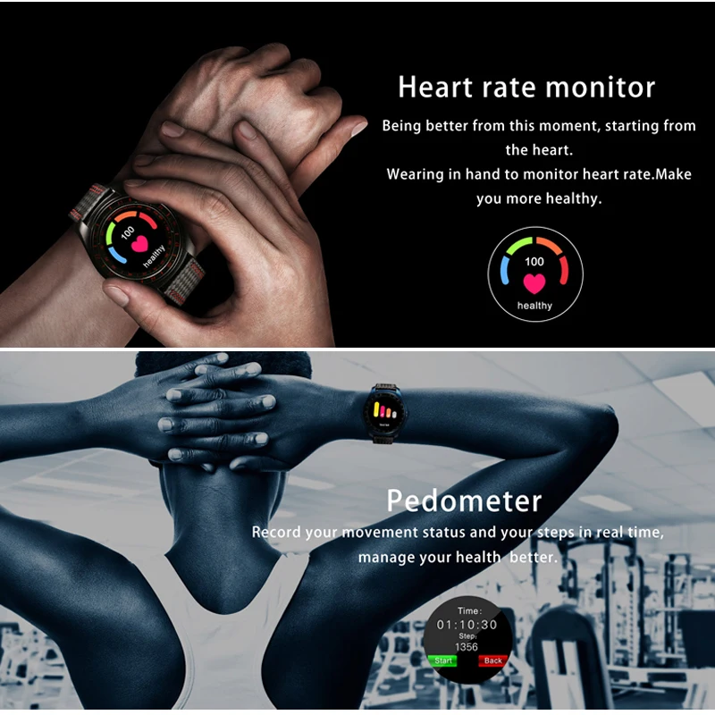 Мужские умные часы VAORLO с камерой Bluetooth шагомер пульсометр наручные Sim картой для