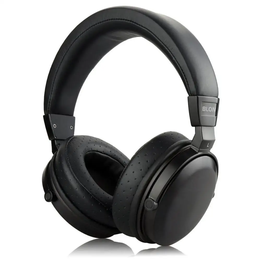 Черный BLON B7S BossHifi HiFi музыкальные деревянные наушники 50 мм динамик динамический шумоподавление Активный монитор Студия DJ стерео гарнитура - Цвет: Черный