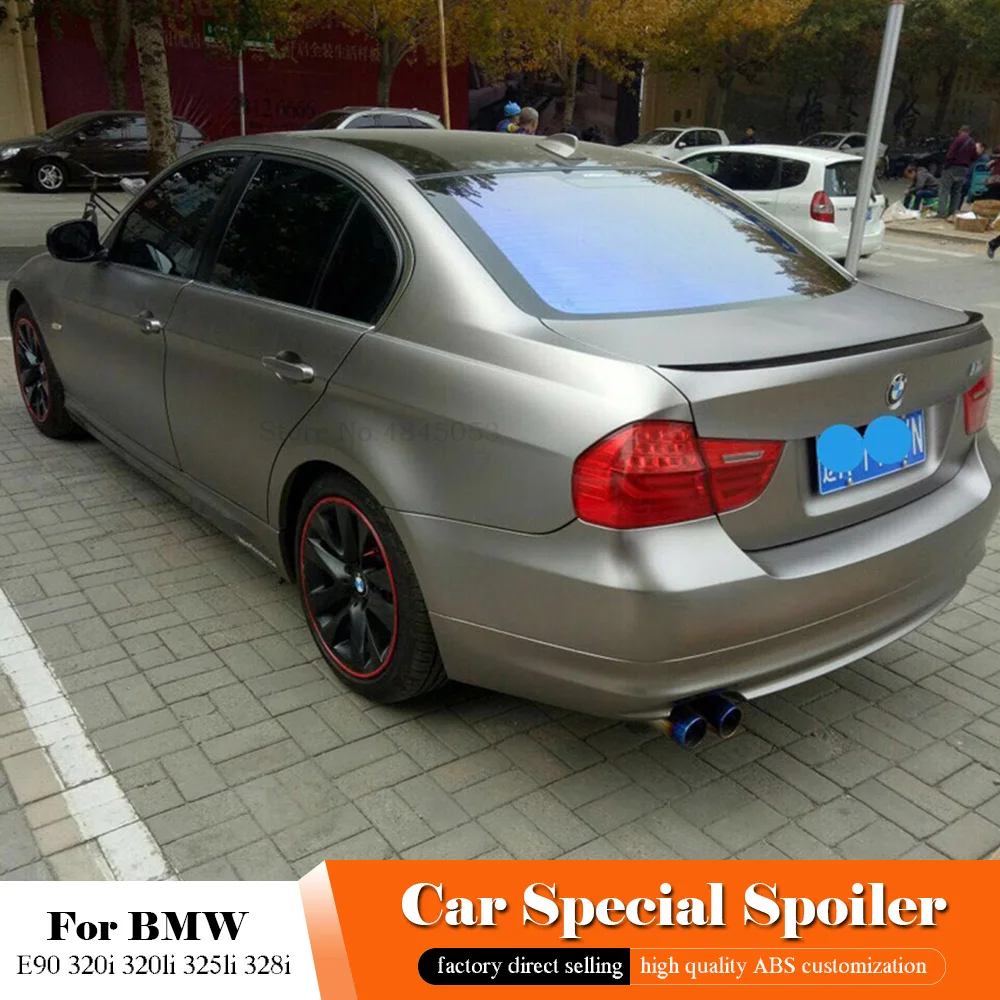 Спойлер для BMW E90 320i 320li 325li 328i 2005 до 2011 Автомобильный ABS пластик Неокрашенный