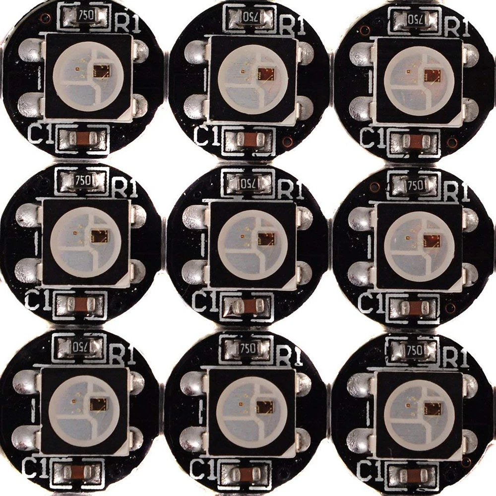 10 ~ 1000 шт 4 контактный WS2812B WS2812 светодиодный чип радиатора 5 в 5050 RGB WS2811 IC встроенный