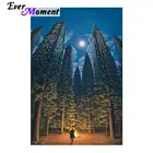 Грустная реальность от деревьев до башен, алмазная живопись своими руками, вышивка крестиком, алмазная вышивка, настенная живопись, квадратные камни ASF788