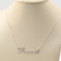 custom personalized nameplate pendent name necklace solid silver name necklace fashion necklaces for women special gift
