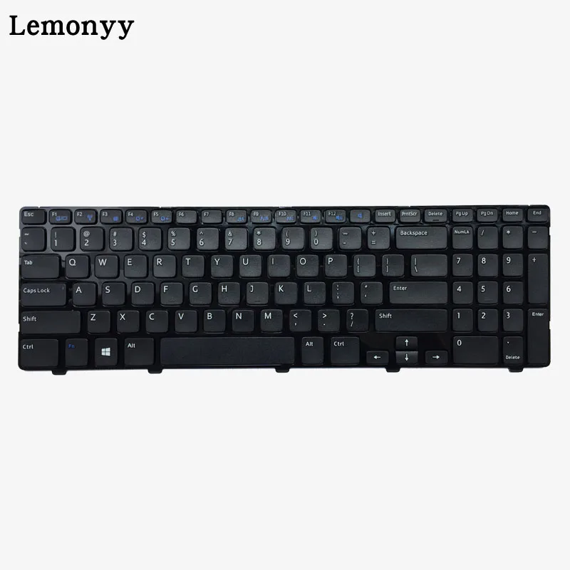 Новая клавиатура США для DELL Inspiron 15 3521 15R 5521 черная английская клавиатура для ноутбука с рамкой