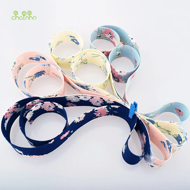 Chainho 5 ярдов/шт. Цветочная серия хлопковая лента для ремня высокое качество