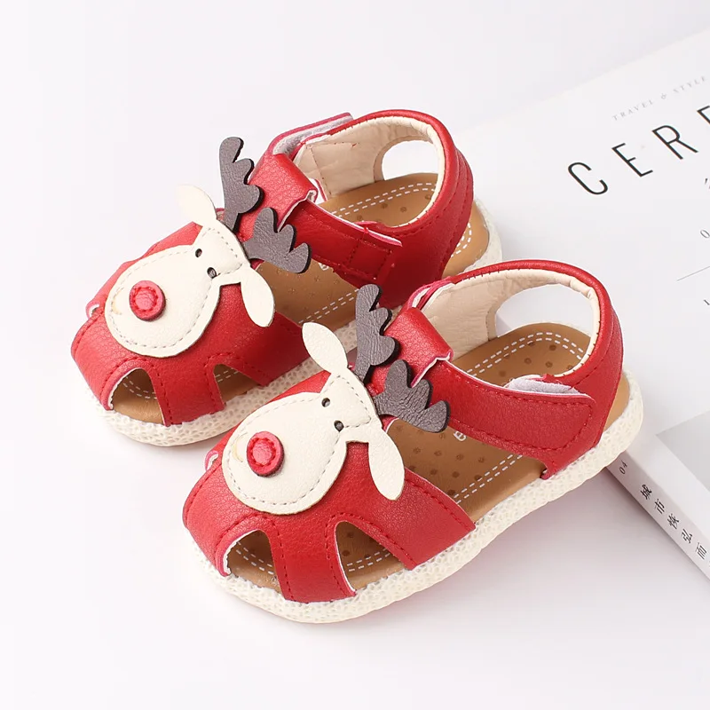 Новинка лета 2019 детские сандалии с мультипликационным принтом пляжная обувь для