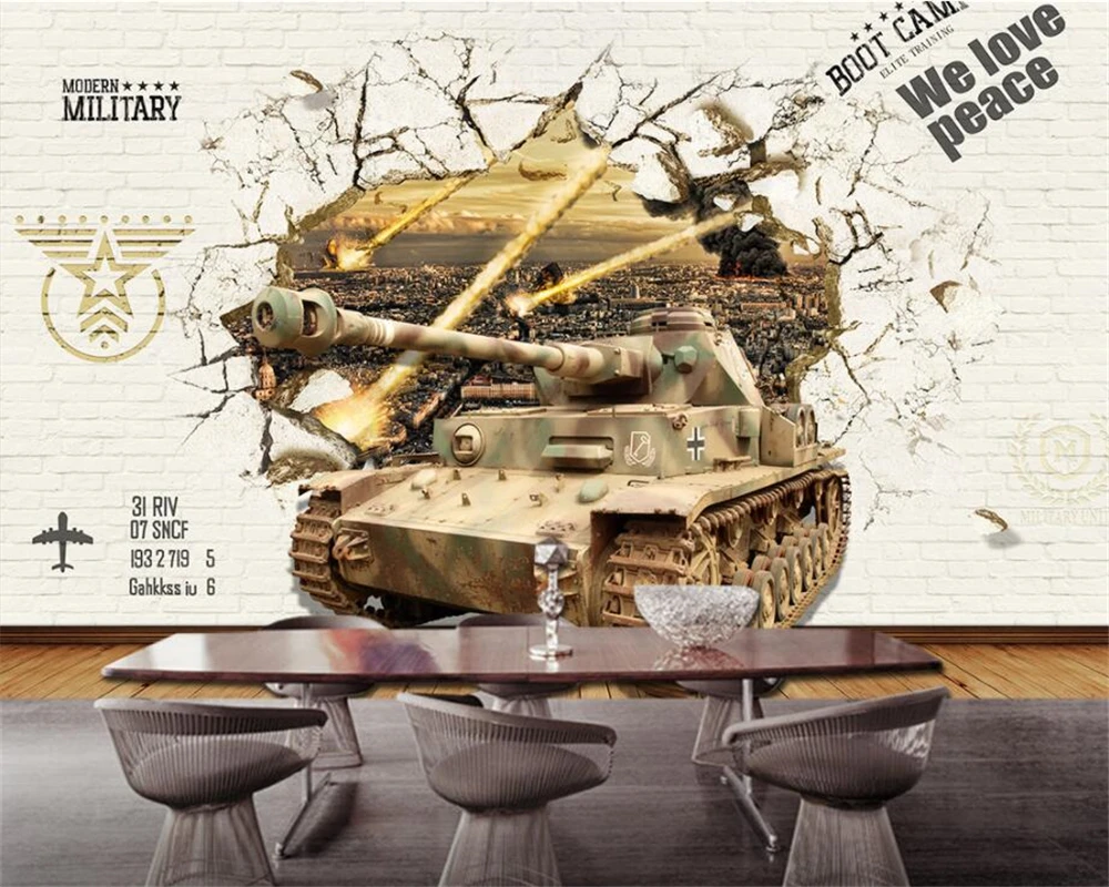 Пользовательские обои Beibehang в европейском и американском стиле ретро для