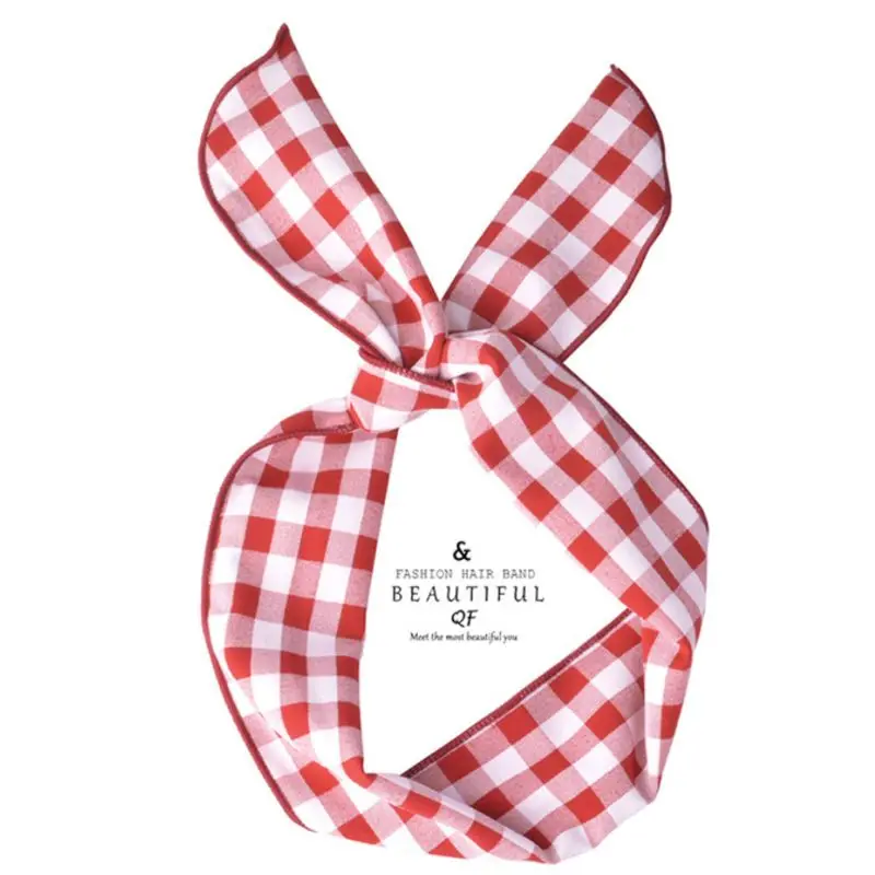 Винтажная Женская повязка на голову Boho плетеная проволочная лента для волос