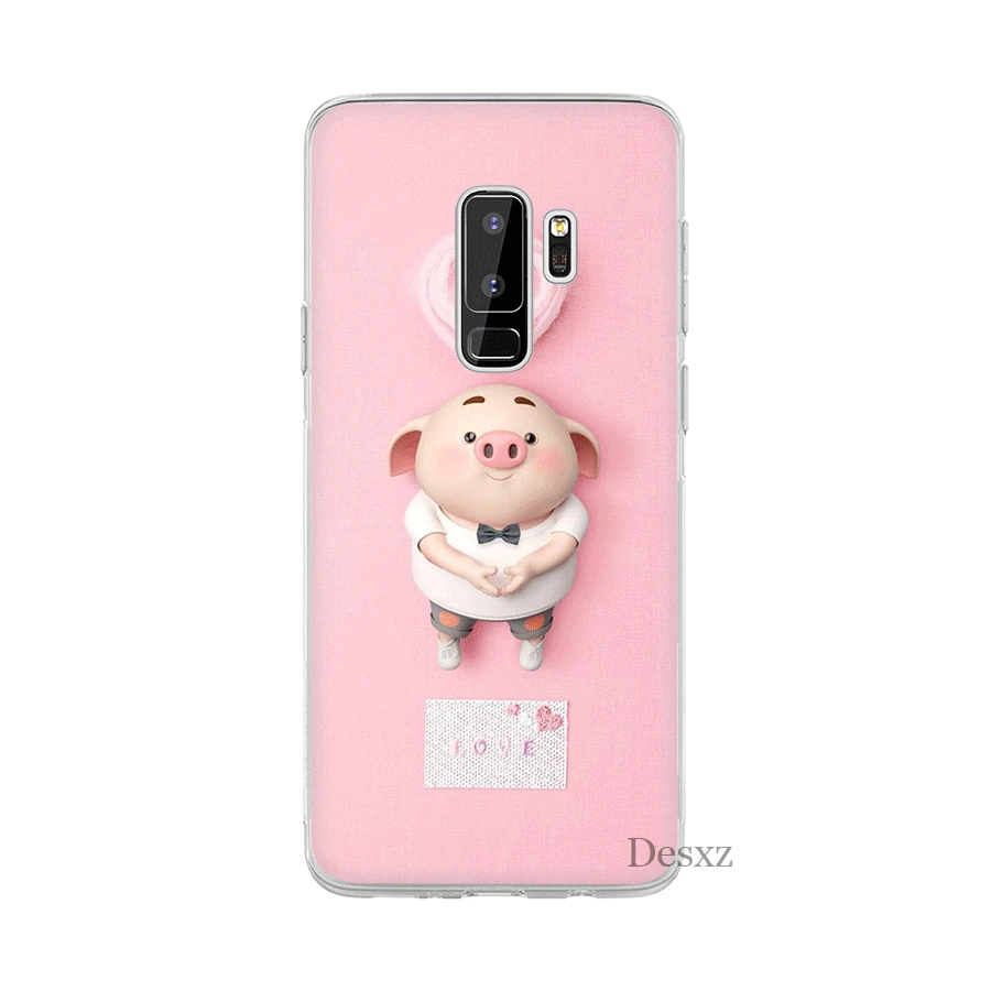 Чехол для телефона Desxz с милой Свинкой Samsung Galaxy S3 S4 S5 S6 S7 Edge S8 S9 S10 Plus S10e жесткий
