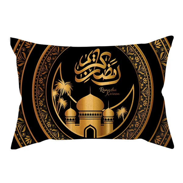 K56-8 Eid Mubarak Наволочка на подушку Исламская мусульманская Арабская Eid al-Fitr религиозные верования символ украшения дома Рамадан Kareem наволочка - Цвет: K56-8