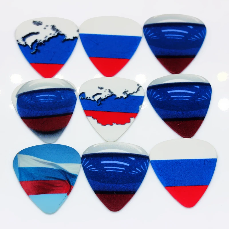 Фото SOACH 50 шт., 0,46 мм, высокое качество, гитара, две стороны, выбор, русские медиаторы, серьги, сделай сам, Микс, гитара весла, аксессуары для гитары №2