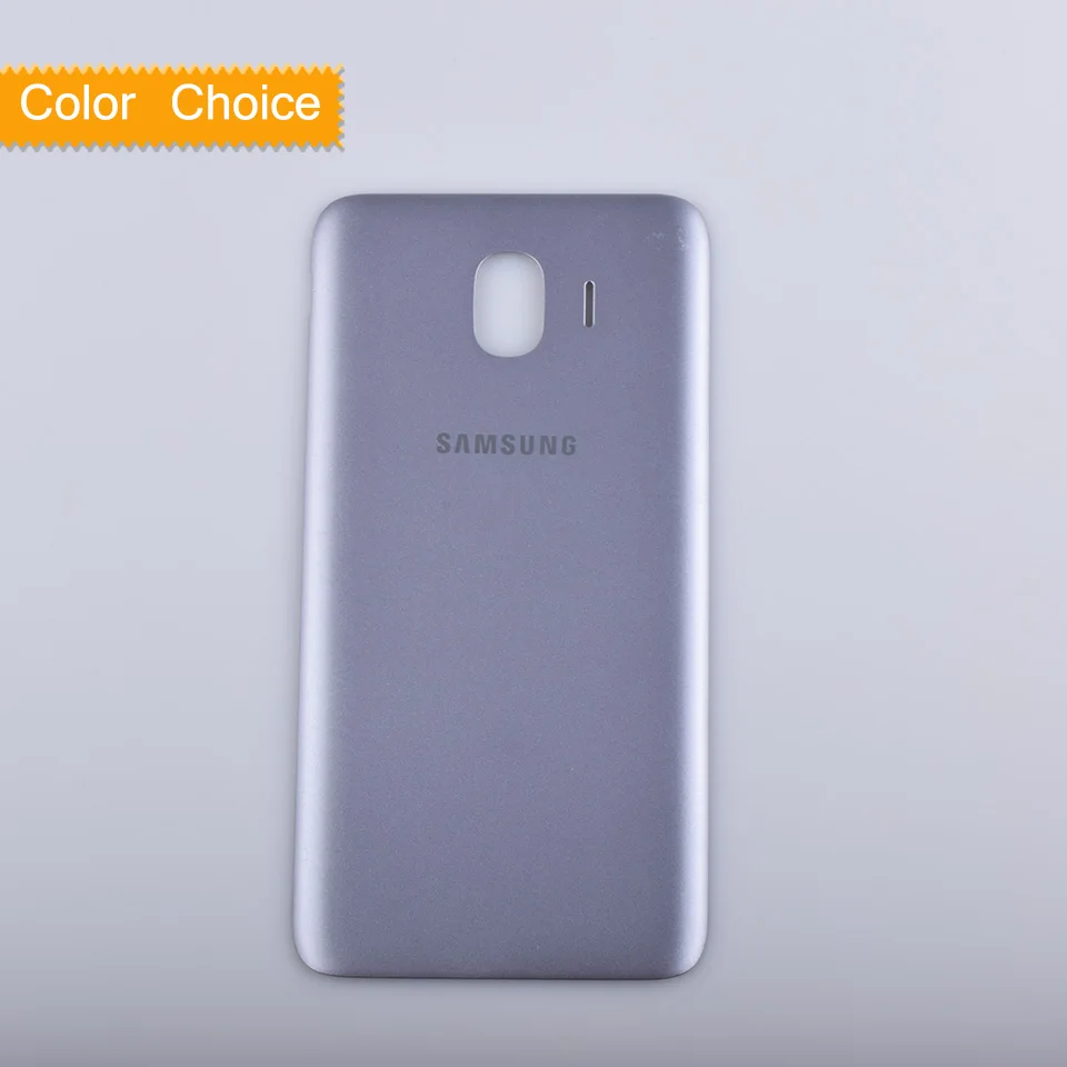 Gray 10 шт./лот для samsung Galaxy J4 SM-J400F J400 J400F корпус батарея Дверь задняя крышка корпус замена корпуса - Цвет: Gray
