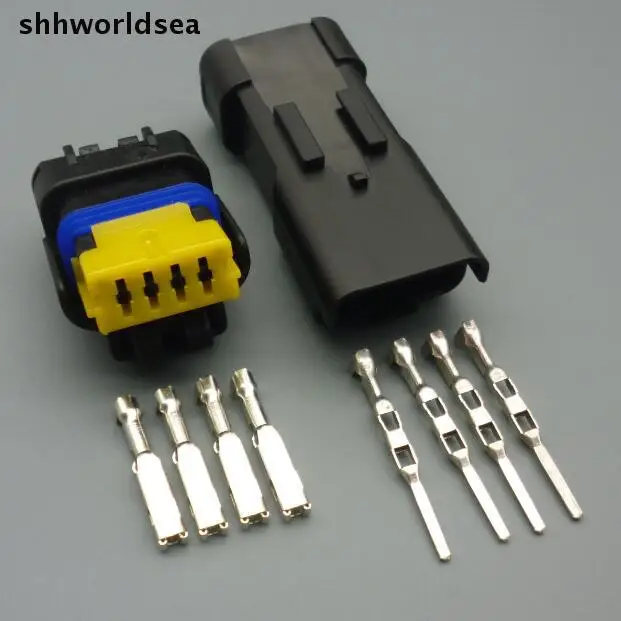 

Shhworldsea 4 Pin 1.5MM auto car Turn light Plug water temperature Oxygen Sensor female connector sealed plug for PEUGEOT