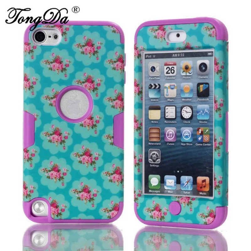 TongDa Новое прибытие эксклюзивная модная марка голубой цветок логотип пу телефон