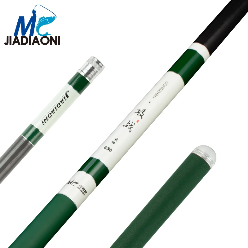 

JIADIAONI Carbon Taiwan Fishing Rod Fiber Superhard 3.9m/4.5m/4.8m/5.4m/5.7m/6.3m Fishing Tackle Hand Rod Casting Rod