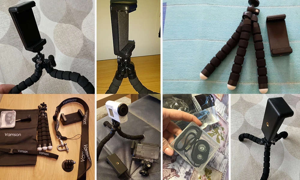 Vamson мини штатив для телефона Гибкая ножка Gorillapod Осьминог штатив для мобильного телефона камера для iphone для Xiaomi для samsung VP414F