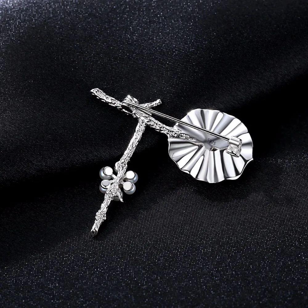 CZCITY Rose Gold Color Luxury Beautiful Plants Natural Pearl Brooches for Women Fashion Bohemian Pins Brooch Jewelry Summer Gift | Украшения