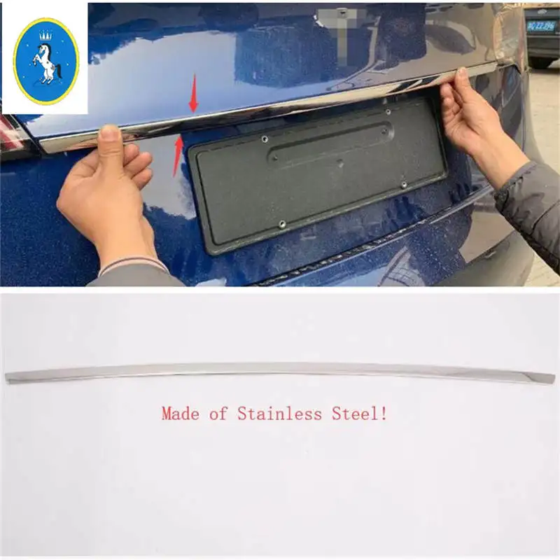 Model A Yimaautotrims авто аксессуар задняя Задняя Крышка багажника и верхняя задняя дверь Накладка для Tesla модель 3 - Цвет: Model A