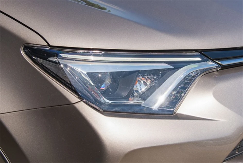 Для Toyota RAV4 прозрачная фара автомобиля прозрачная линза Передняя автомобильный брелок крышка