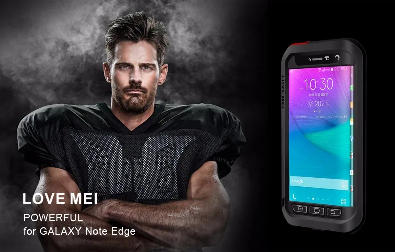 Водонепроницаемый алюминиевый металлический чехол Love Mei Life для SAMSUNG Galaxy S5 S6 Note 3 4 5 A3 A5 A7 A8000 A9 Alpha Cover