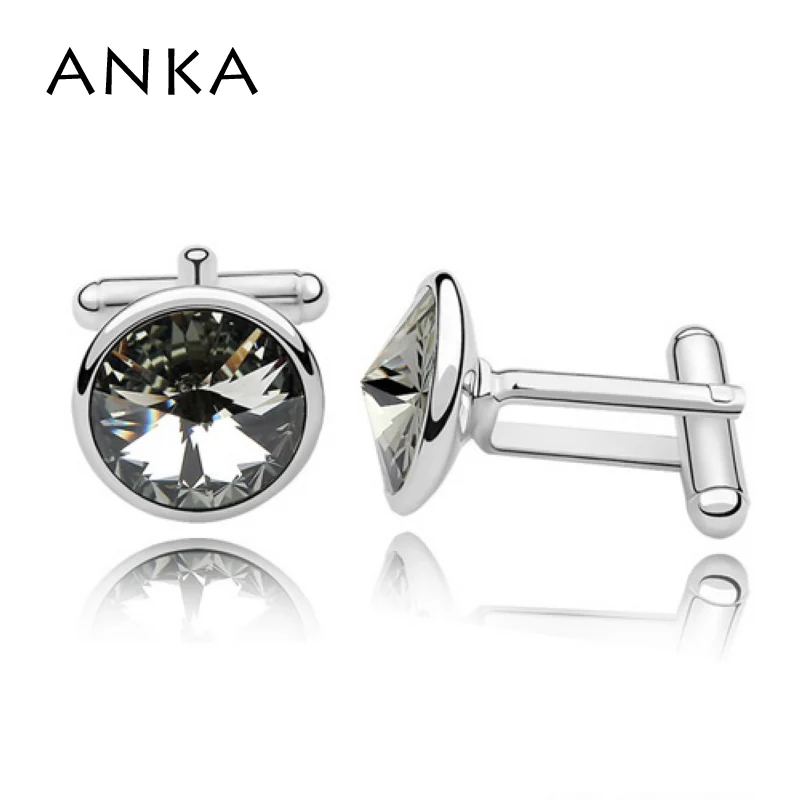 Анка ювелирные изделия Новые запонки со стразами для Мужская мода рубашка