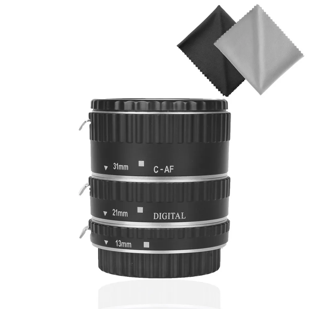 Capsaver MET-C6 металлический Автофокус AF макро Удлинительное Кольцо трубки для Canon EOS