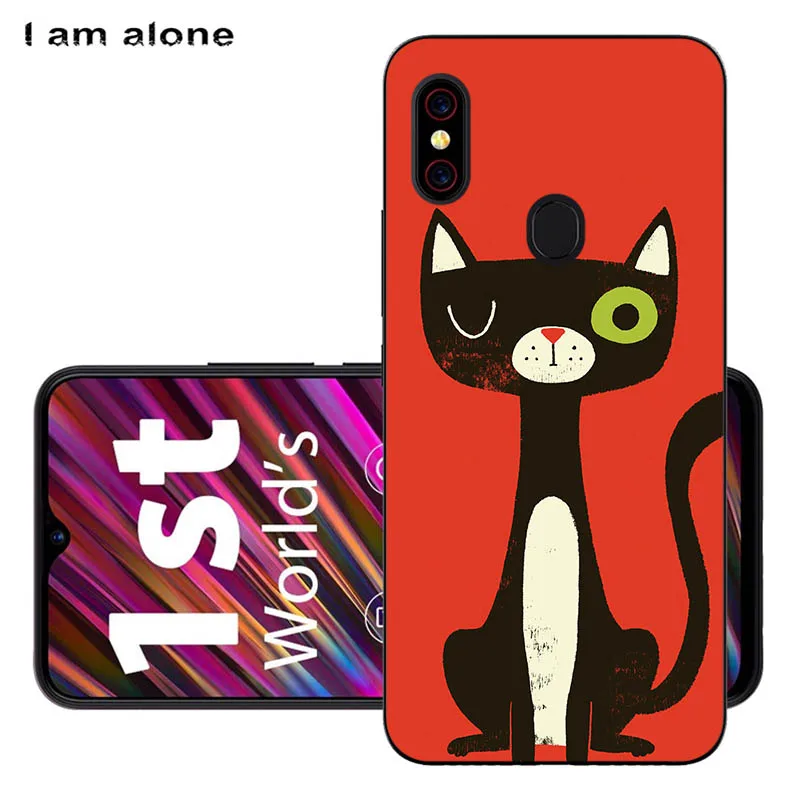 Solf TPU AA62 Чехлы для телефонов I am alone для Umidigi F1/F1 Play 6,3 дюймов черный мягкий ТПУ мобильный Модный чехол с принтом для Umidigi F1 сумки - Цвет: Solf TPU AA62