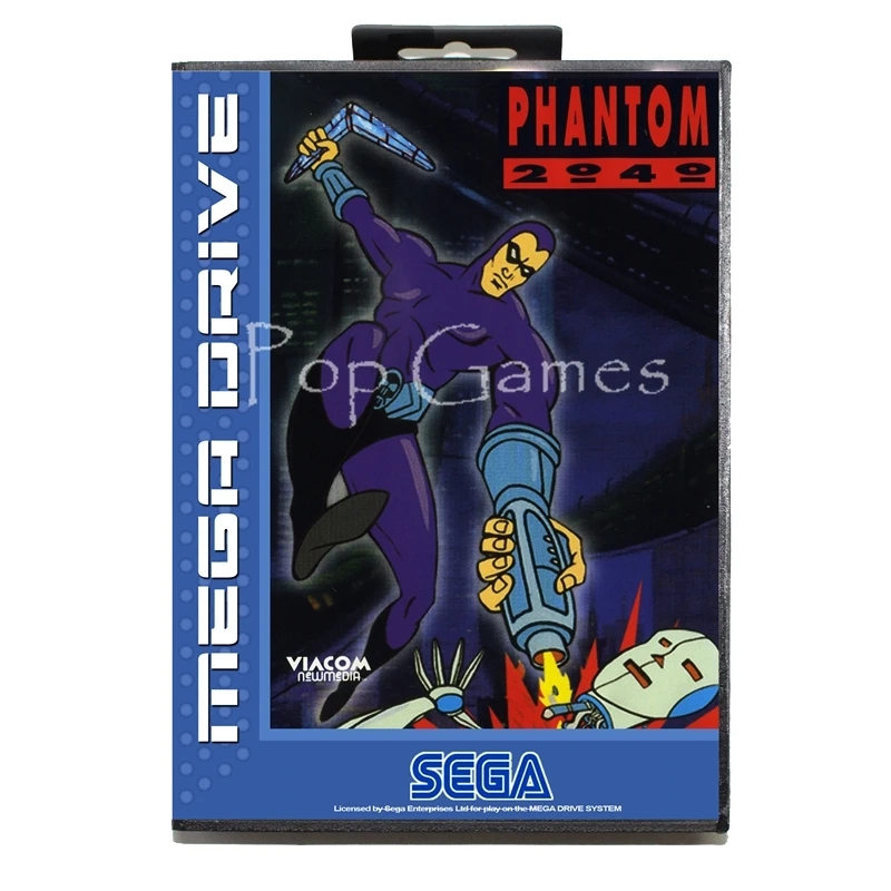 Phantom 2040 с коробкой для 16 битной игровой карты Sega MD Mega Drive видеоконсоли