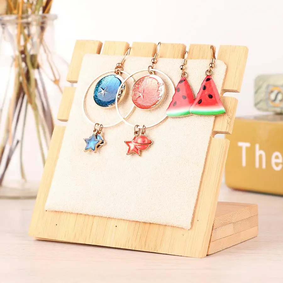 Подставка органайзер деревянная для украшений 5 ячеек|Упаковка и стойки