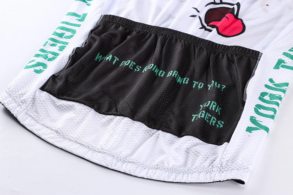 2019 Новый уникальный белая велосипедная одежда с сублимационной печатью верхняя