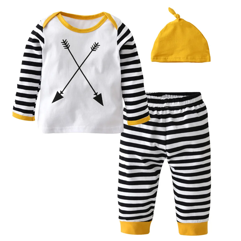 2018 новые модные Новорожденные Одежда для мальчиков модель с длинным рукавом