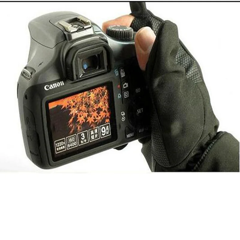 Водонепроницаемые перчатки для фотографии противоскользящие теплые съемки