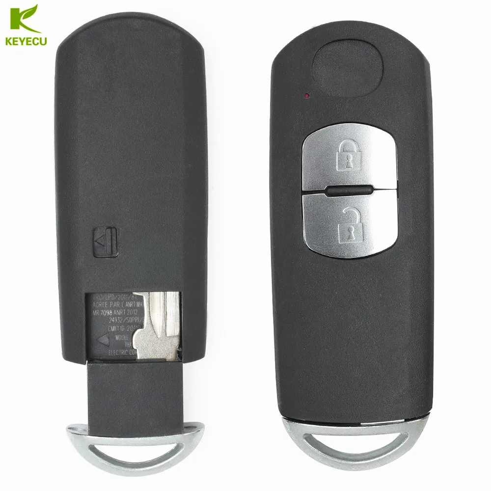 KEYECU Подлинная OEM Смарт ключа RFID Бесконтактный дистанционного брелок 2 кнопки 433