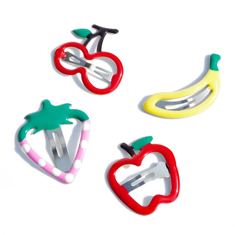 1 шт. детские украшения для волос заколки с фруктами вишня Виноград банан ананас