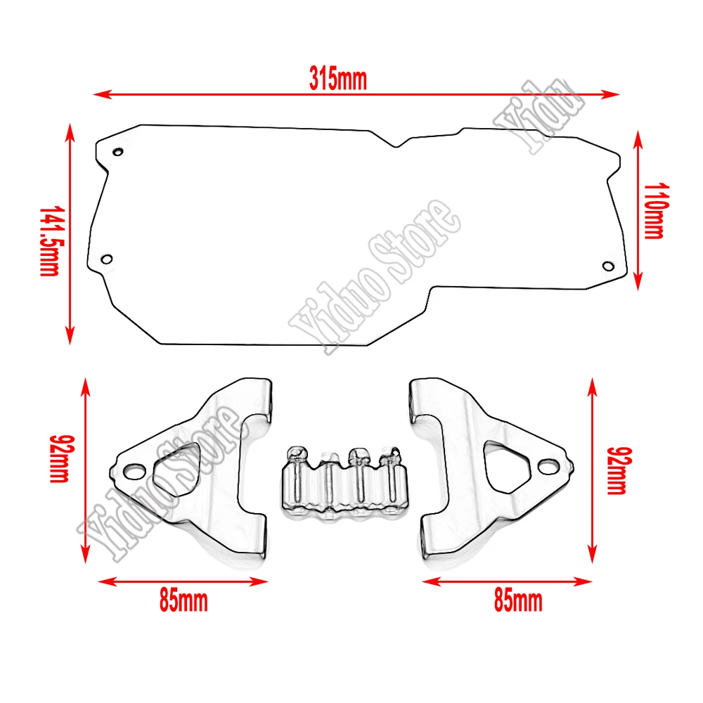 Фото Аксессуары для BMW GS 800 F800GS F700GS F650GS Twin 2008-2016, защита для передней фары мотоцикла, освещение, защитная крышка №5