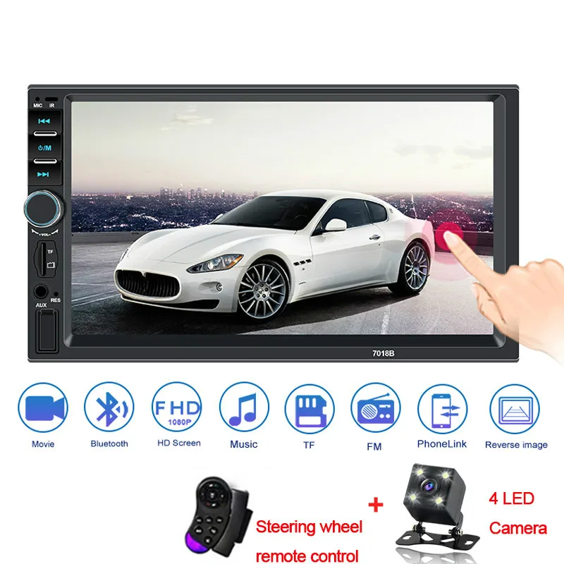 2 Din автомобильный радиоприемник 7 &quot ВЫСОКАЯ ЧЁТКОСТЬ авто Andriod Mirrorlink
