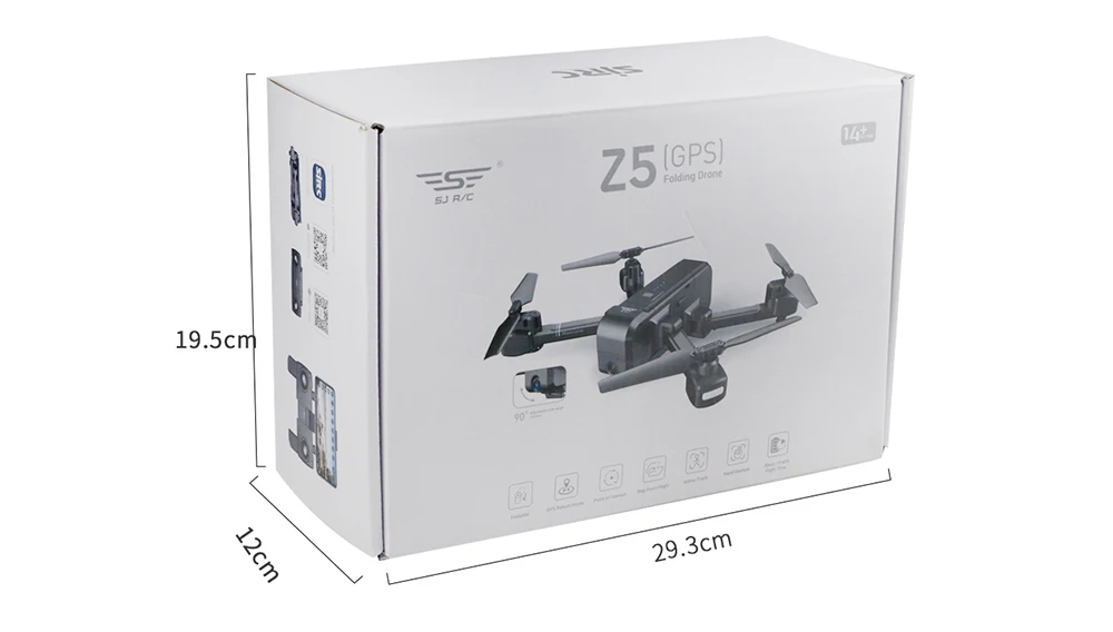 SJRC Z5 gps 5G wifi FPV RC Дрон с 720P 1080P HD угол камеры 4CH двойной gps динамический контроль селфи RC Квадрокоптер белый
