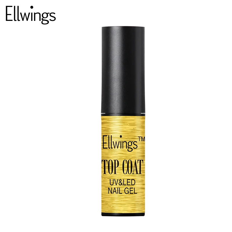 top coat Ellwings 6 мл Магнитный Гель-лак с эффектом "кошачий глаз" Светодиодный УФ замачиваемый Гель-лак Хамелеон магнитный гель лак для ногтей топ+ Базовое покрытие - Цвет: top coat