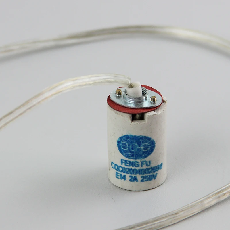 CE E14 держатель фарфоровой лампы кронштейн установленный на 660 Вт 250 Вольт 0 9 м