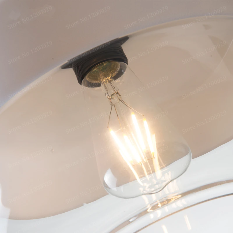 Современные Металлические стеклянные подвесные светильники в стиле ретро лампы