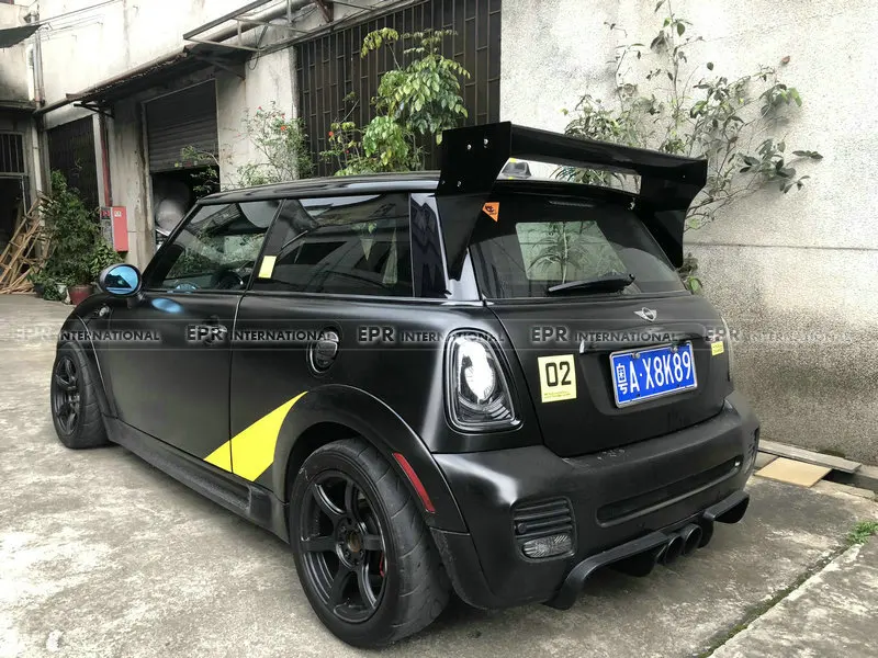 Карбоновая крыша крыла губ для Mini cooper S R56 M7 стиль крышка из ФАП спойлер(алюминиевая Торцевая крышка) наборы кузова тюнинг Tirm для R56 Racing