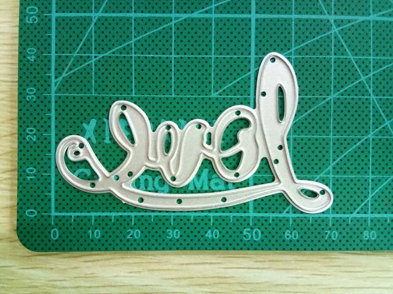 Metal Cutting Dies modern Love Word New For 2019 Scrapbooking Craft Embossing Die cuts Card making diy 70*41mm | Дом и сад