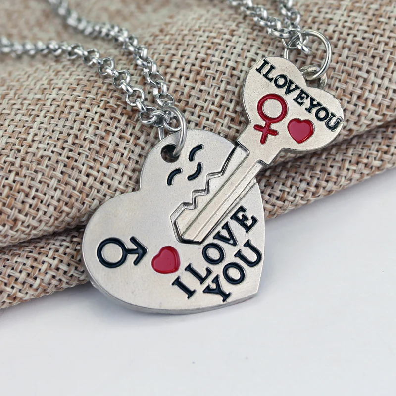 Европейский стиль Cupid I LOVE U бренд ювелирные изделия кулон для влюбленных и свадьбы мощность ожерелья День Святого Валентина девушка хорошие подарки