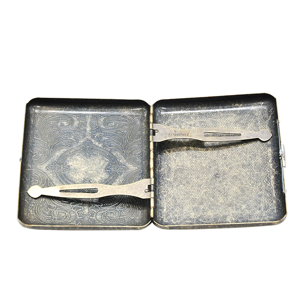 HORNET в винтажном стиле бронзовый металлический чехол для сигарет (90 мм * 70 мм) с