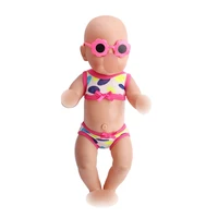 doll clothes simple swimsuit 2 pcs suit fit 43 cm baby dolls and 18 inch girl dolls accessories f168