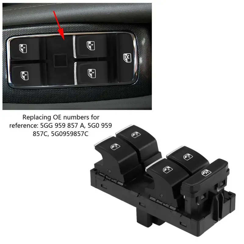Переключатель управления главным стеклом для VW Golf GTI 7 Passat B8 Tiguan Touran 5G0 959 857C |