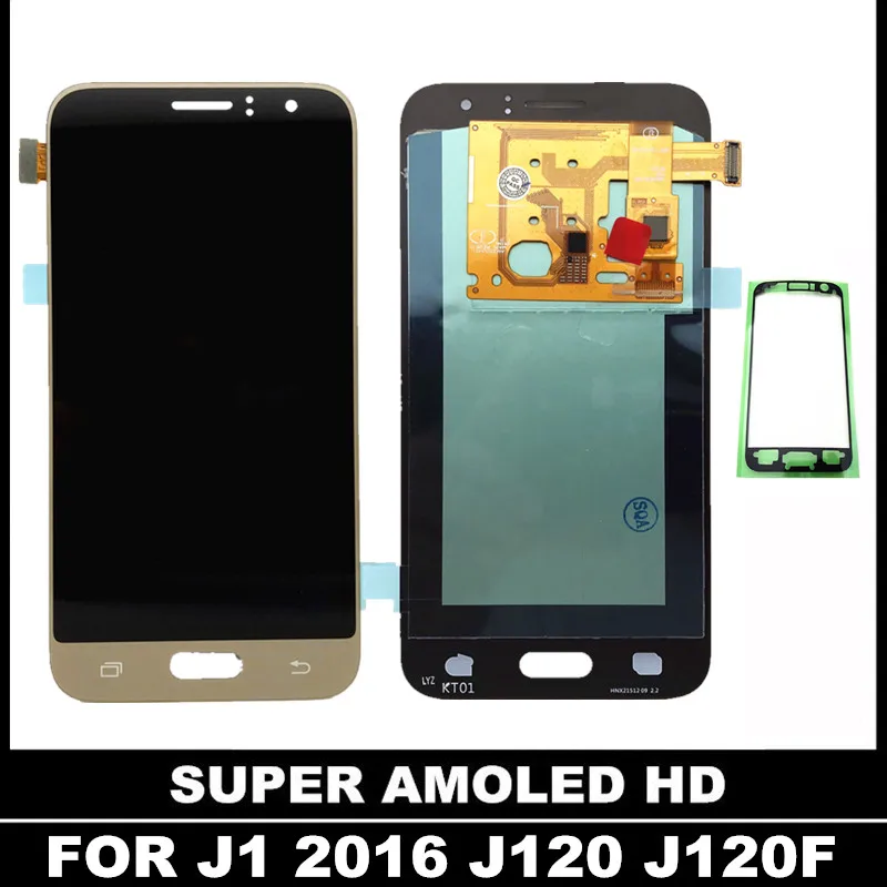 Для Samsung Galaxy J1 J120 2016 J120F ЖК дисплей для J120H J120M AMOLED с кодирующий преобразователь